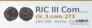 RIC III Commodus 273 — CANOA