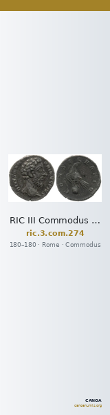 RIC III Commodus 274 — CANOA