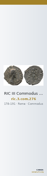 RIC III Commodus 276 — CANOA