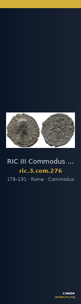 RIC III Commodus 276 — CANOA