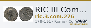 RIC III Commodus 276 — CANOA