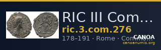 RIC III Commodus 276 — CANOA