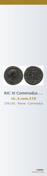 RIC III Commodus 278 — CANOA