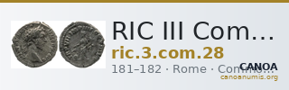 RIC III Commodus 28 — CANOA