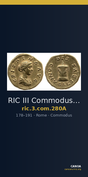 RIC III Commodus 280A — CANOA
