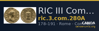 RIC III Commodus 280A — CANOA