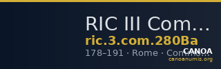 RIC III Commodus 280Ba — CANOA