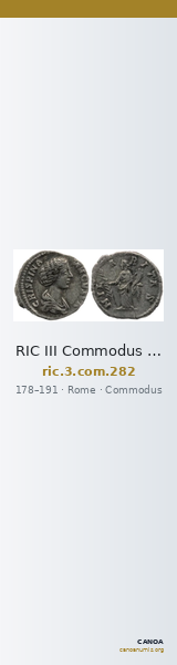 RIC III Commodus 282 — CANOA