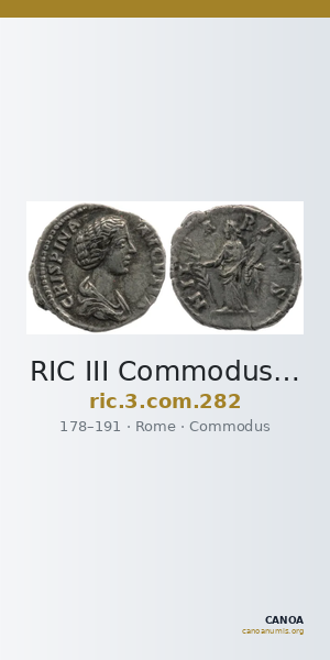 RIC III Commodus 282 — CANOA