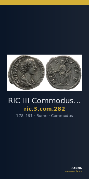 RIC III Commodus 282 — CANOA
