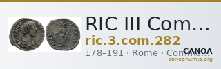 RIC III Commodus 282 — CANOA