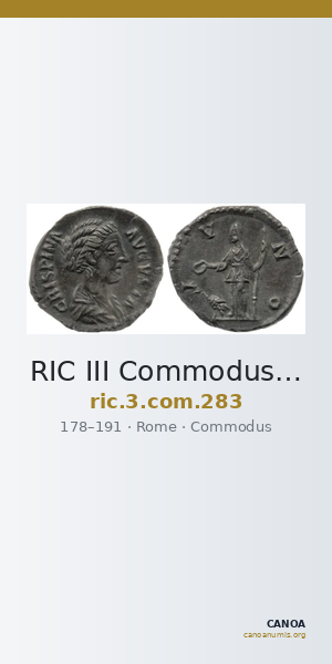 RIC III Commodus 283 — CANOA