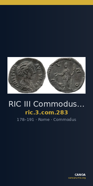 RIC III Commodus 283 — CANOA