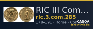 RIC III Commodus 285 — CANOA