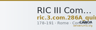 RIC III Commodus 286A (quinarius aureus) — CANOA