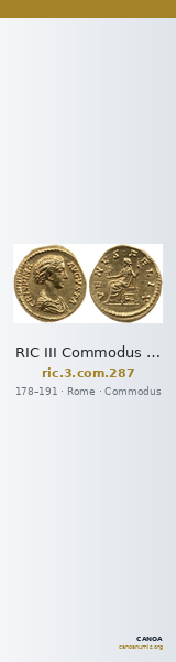 RIC III Commodus 287 — CANOA