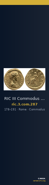 RIC III Commodus 287 — CANOA