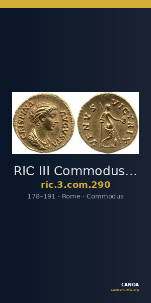 RIC III Commodus 290 — CANOA