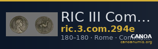 RIC III Commodus 294e — CANOA