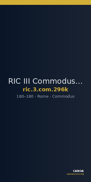 RIC III Commodus 296k — CANOA