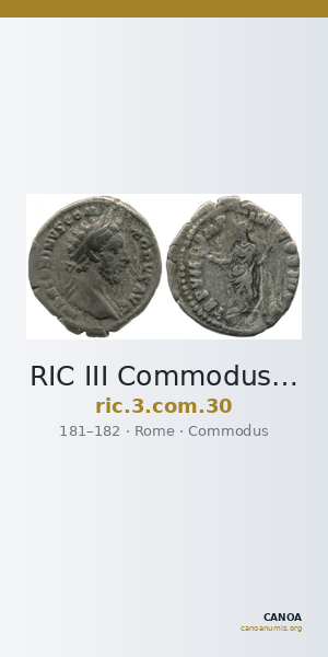 RIC III Commodus 30 — CANOA