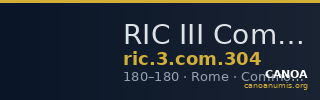 RIC III Commodus 304 — CANOA