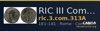 RIC III Commodus 313A — CANOA