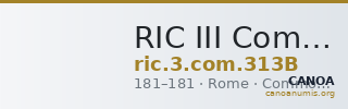 RIC III Commodus 313B — CANOA