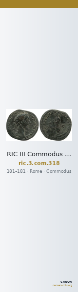 RIC III Commodus 318 — CANOA