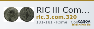 RIC III Commodus 320 — CANOA