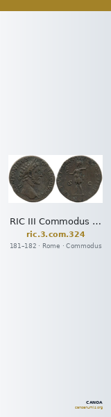 RIC III Commodus 324 — CANOA