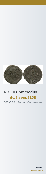 RIC III Commodus 325B — CANOA