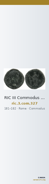 RIC III Commodus 327 — CANOA