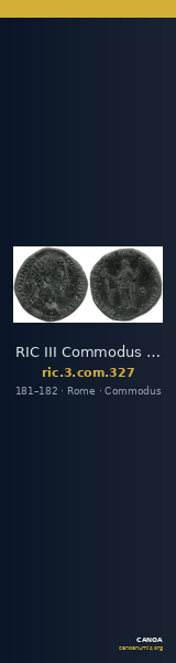 RIC III Commodus 327 — CANOA