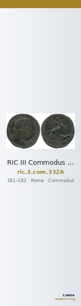 RIC III Commodus 332A — CANOA