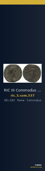 RIC III Commodus 337 — CANOA