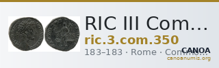 RIC III Commodus 350 — CANOA