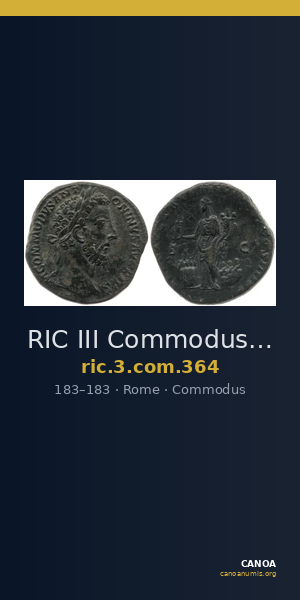 RIC III Commodus 364 — CANOA