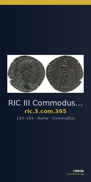 RIC III Commodus 365 — CANOA