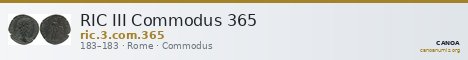 RIC III Commodus 365 — CANOA