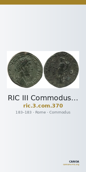 RIC III Commodus 370 — CANOA