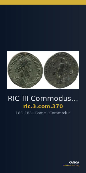 RIC III Commodus 370 — CANOA