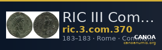 RIC III Commodus 370 — CANOA
