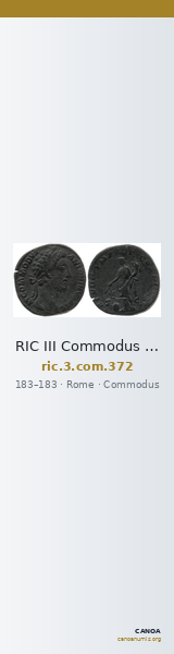 RIC III Commodus 372 — CANOA
