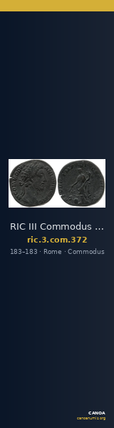 RIC III Commodus 372 — CANOA