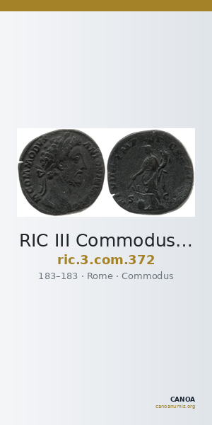 RIC III Commodus 372 — CANOA