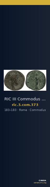 RIC III Commodus 373 — CANOA