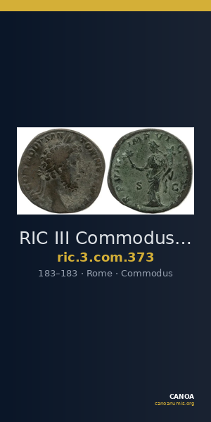 RIC III Commodus 373 — CANOA