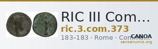 RIC III Commodus 373 — CANOA