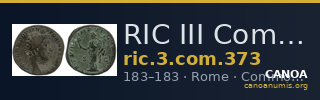 RIC III Commodus 373 — CANOA